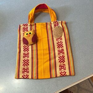 Handmade, Up-Cycled Mexican Placemat Tote